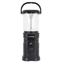Solcelledrevet LED-campinglampe med dynamo og 2-i-1-radio