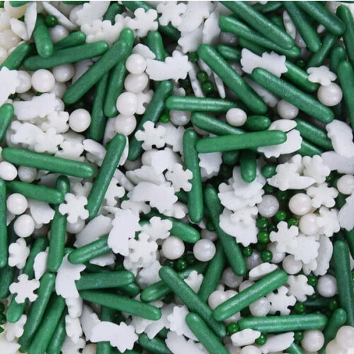 Sukkerstrøssel 50g SNOWY FOREST konfetti