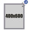 Magnetisk omvendt ramme 400x600 mm - sølv 1