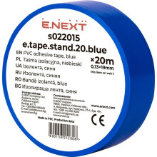 E.NEXT s022015 PVC isoleringstape 19 mm x 20 m blå