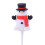 PVC juledekorationstopper snemand 1
