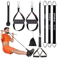 FIT4MED Justerbare Pull-Up-bånd med benstøtte 16-74 kg Justerbar