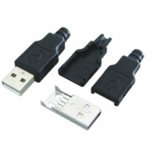 USB Type A-stik, lige stik + hætte