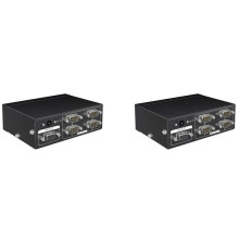 2X MT-RS104 Active Serial RS232 Splitter 1 to 4 RS232 Bi-Direction Switcher Splitter 4 to 1 with Power Adapter-US Plug