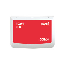 Colop MAKE 1 stempelpude 95 cm Brave Red - Rene og tydelige aftryk