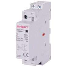 E.NEXT p005225 Modulær kontaktor PRO 2P 25A 2NC 230V AC