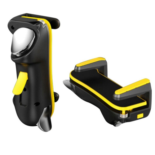 Six Finger for  Game Trigger for PUBG Gaming Controller L1 R1 Alloy Key Button for Android Gamepad Joystick(Yellow)