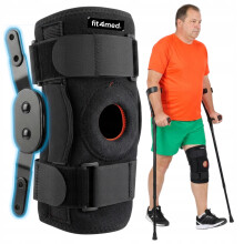 Knæstøtte Knæstabilisator Knæstabilisator Knækappestabilisator aflaster ledet med hængsler FIT4MED R.XL
