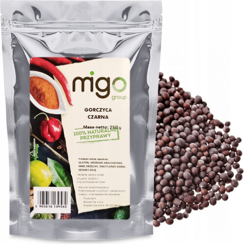 Sort sennep (250g) - MIGOgroup