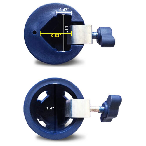 2X Pole Attachment Angle Adaptor Tool Holder for Threaded Extension Pole Attach to Paint Roller Painter Brush Home Tools 2