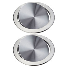 2X Garbage Flap Lid Trash Bin Cover Flush Built-in Balance Swing Flap Garbage Lid for Kitchen Counter Top D