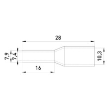 E.NEXT s3036055 Isoleret kabelmuffe 1x25mm2 16mm GRØN (100 stk.)