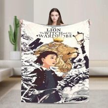 (80x60in 200x150cm) The Lion, the Witch and the Wardrobe Narnia Blanket, Soft Multicolor Digital Print for All Seasons, Essential for Home, -KJAZX442