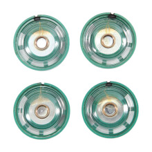 0,25 W 32 Ohm Plast 4 Magnetic HöGtalare med 27 Mm Diameter GröN + Silver