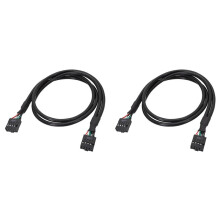 2X Cavo Interno USB 9PIN Femmina-Femmina per Scheda Madre Cavo Interno USB2.0 per Scheda Madre