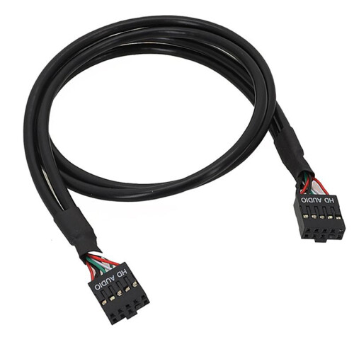 2X Mainboard USB 9PIN Female to Female Internal Cable USB2.0 Internal Mainboard Header Cable 2