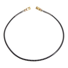 2X High Pressure Hose with Spring Wrapped 100cm Long PCP Pneumatics Air Refilling Pump Nylon Black Hose