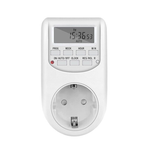 EU Plug Timer  Digital Power Socket  Saving Adjustable Kitchen Timer Outlet Programmable Timing Socket