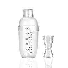 Shaker per Cocktail, Set di Shaker per Cocktail in Plastica da 500 Cc/17 Once Usa Lo Strumento di Miscelazione Della Barra Dello Shaker del Vino