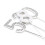 Kagetopper med ZIRCONS SILVER nummer "1" 1