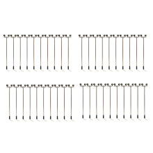 40Pcs 2LED Street Lamp 1:100 Ho Scale Street Light Scenery Lamppost for Sand Table Model 2