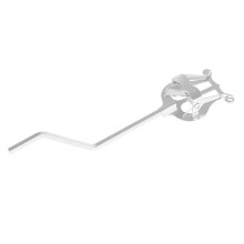 Suporte de Música Portátil, Suporte de Leitura, Suporte de Música de Prática, Suporte de Música Portátil para Saxofone (Versão Curta) Prata