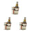 3X Potentiometer Push Pull  Gitarrkontroll Pot Elektrisk Gitarr Tonvolymdelar B250K 1