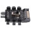 2X Multi Way Splitter Cooler Ventola di Raffreddamento Hub PC Computer  da 1 A 8 Pin 12V Power Socket PCB Adapter 5
