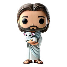 (E) Cute doll Jesus statue creative gift decoration crafts family bedroom living room decoration