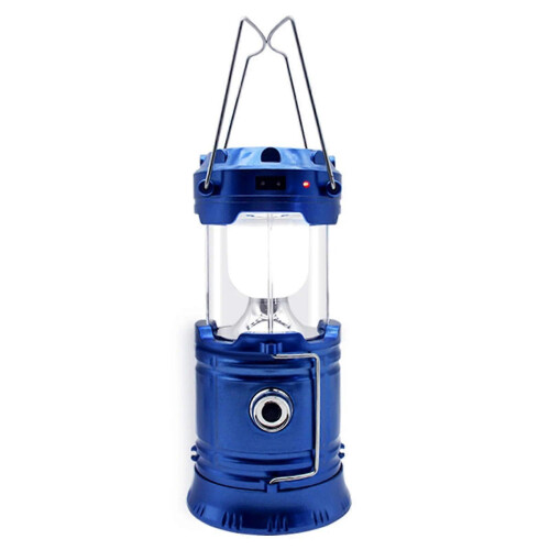 (Blue) Solar Multifunctional Handheld Camping Light Tent Light