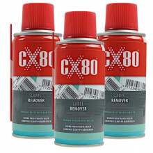 CX80 TARRANPOISTAJA Nestesuihke tarrojen ja liimanpoistoaineen poistamiseen 150 ml x 3
