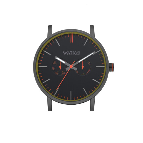 WATXANDCO WXCA2713 rannekello. Laatikko, musta. Unisex.