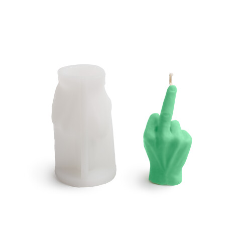 Silikoneform til f*ck you-lys 9,9x5,6 cm