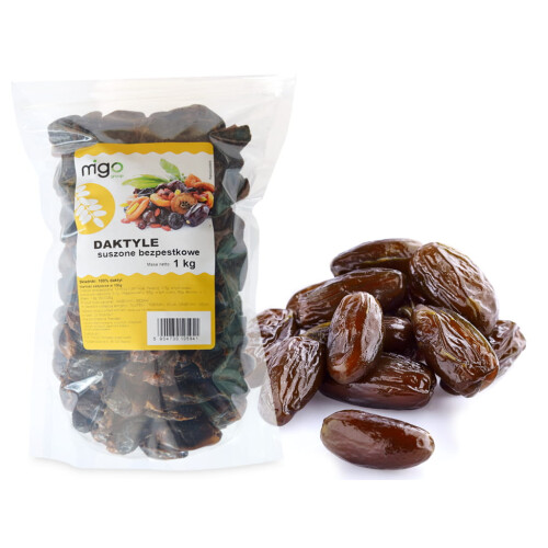 Tørrede, udstenede dadler (1 kg) - MIGOgroup
