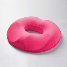 (Rose Red) Donut Cushion Orthopedic Memory Foam Coccyx Cushion To Prevent Hemorrhoids Prostate-Rose Red
