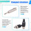New UHF Wireless Mic Adapter XLR Transmitter & Receiver Converter Wireless Mic Rechargeable for Live Interview/Studio 4