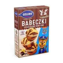 GELLWE Suklaa-vaniljakuppikakkujen leivontamix 238 g