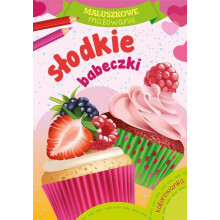 Små børn maler. Søde cupcakes