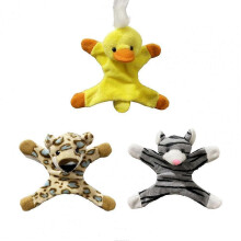 (B) A Set of 3 Plush Refrigerator Stickers for Home Office Decoration-A