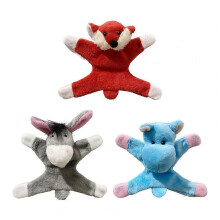 (C) A Set of 3 Plush Refrigerator Stickers for Home Office Decoration-A