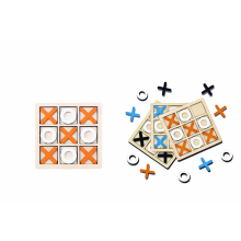 Kryds-og-tac-toe-spil XO 30 cm - Træpædagogisk spil til børn og familier