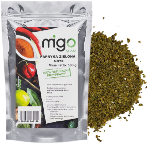 Grønne pebergryn 500g - MIGOgroup
