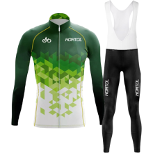 Conjunto de Ciclismo para Hombre Ropa de Bicicleta Deportiva con Badana de Gel Verde XXL — ropa ciclismo hombre