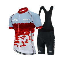 Ensemble de Cyclisme pour Homme Tenue de Vélo Sportive avec Insert en Gel Rouge S — vetement velo homme, cuissard velo