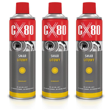 CX80 Lithiumfedt til lejeled - Universal vandtæt EP 500ml x3