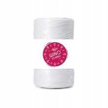Hvidt landbrugsgarn af polypropylen - 100 g - 2 mm
