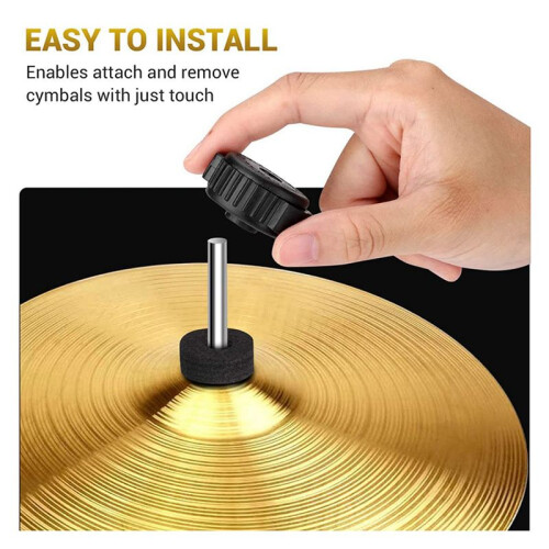 18 PCS Plastic Cymbal Nuts,Quick-Set Cymbal Nut for Percussion Drum Kit,Percussion Replacement Parts