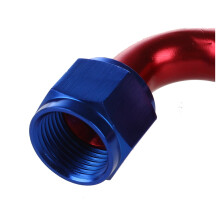 4X AN10/90 Degree Swivel Oil Fuel Hose End Fitting Adapter Aluminum Red +