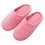 (S, red) Women's Plush Soft Soled Mute Slippers Men's Home Slippers 1