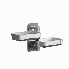 (White-2PCS) Punch-Free Wall Hanging Soap Box Bathroom Toiletries Toilet Toilet Drain Storage Rack